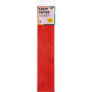 Folia Krepppapier 822134, feuerrot, 50 x 250cm, 32 g/m², 10 Lagen