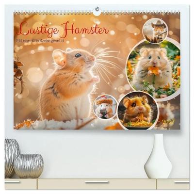 Lustige Hamster (hochwertiger Premium Wandkalender 2027 DIN A2 quer), Kunstdruck in Hochglanz