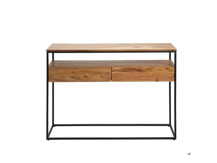 Console en bois d'acacia et métal Etienne