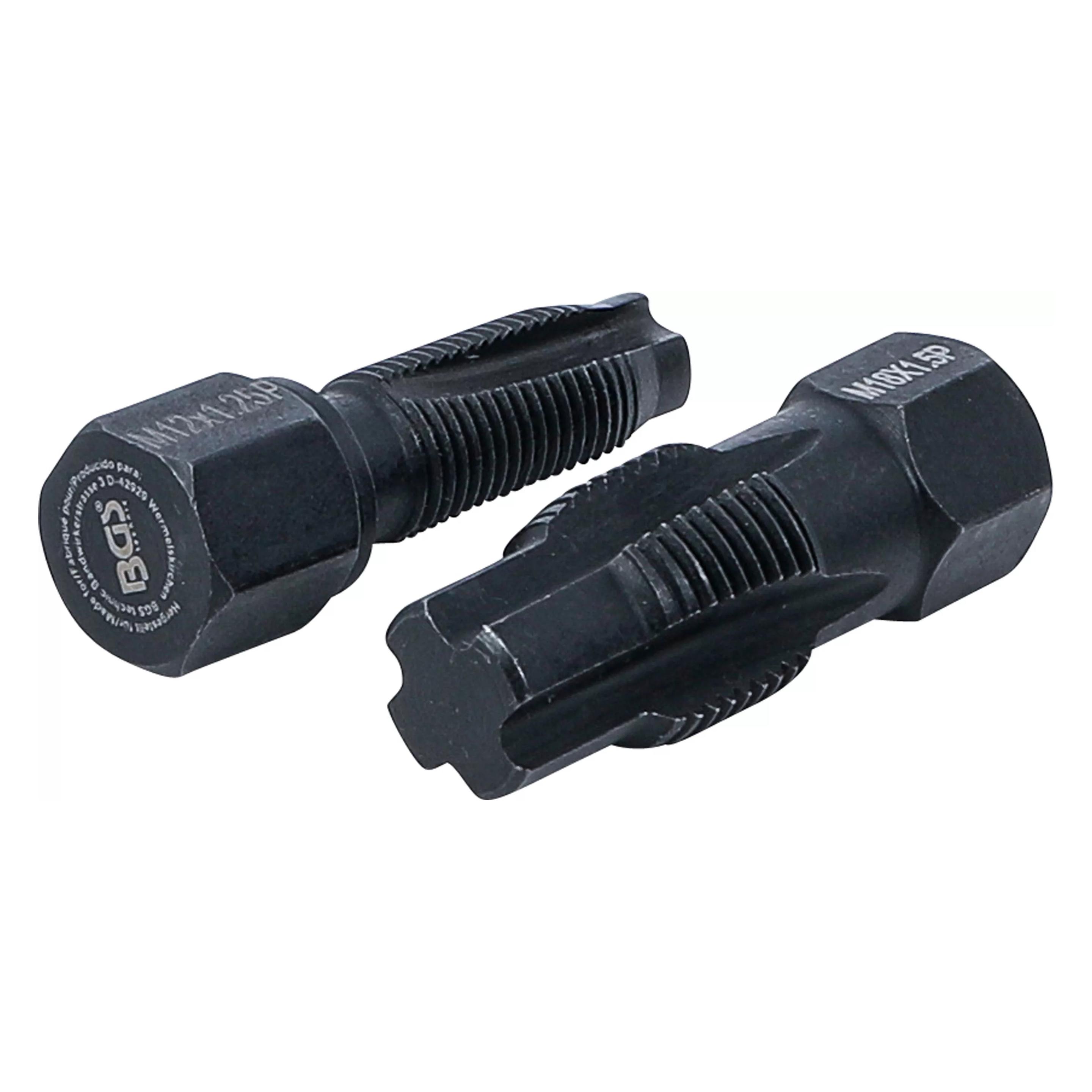 BGS Reparaturwerkzeug für Lambdasondengewinde M18 x 1,5 mm M12 x 1,25 mm 2-tlg. (65591)
