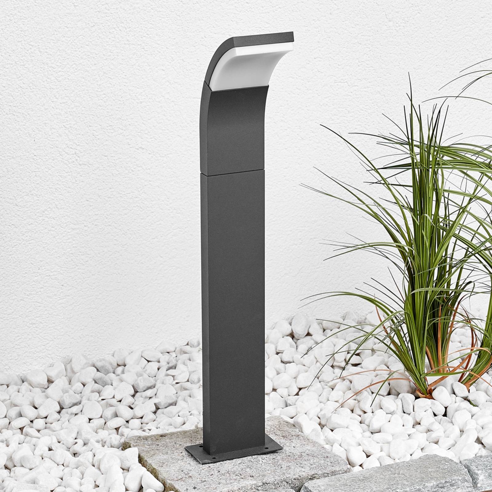 LED Pathway Light Timm Lucande, Black, Aluminium, Modern, Outdoor lights