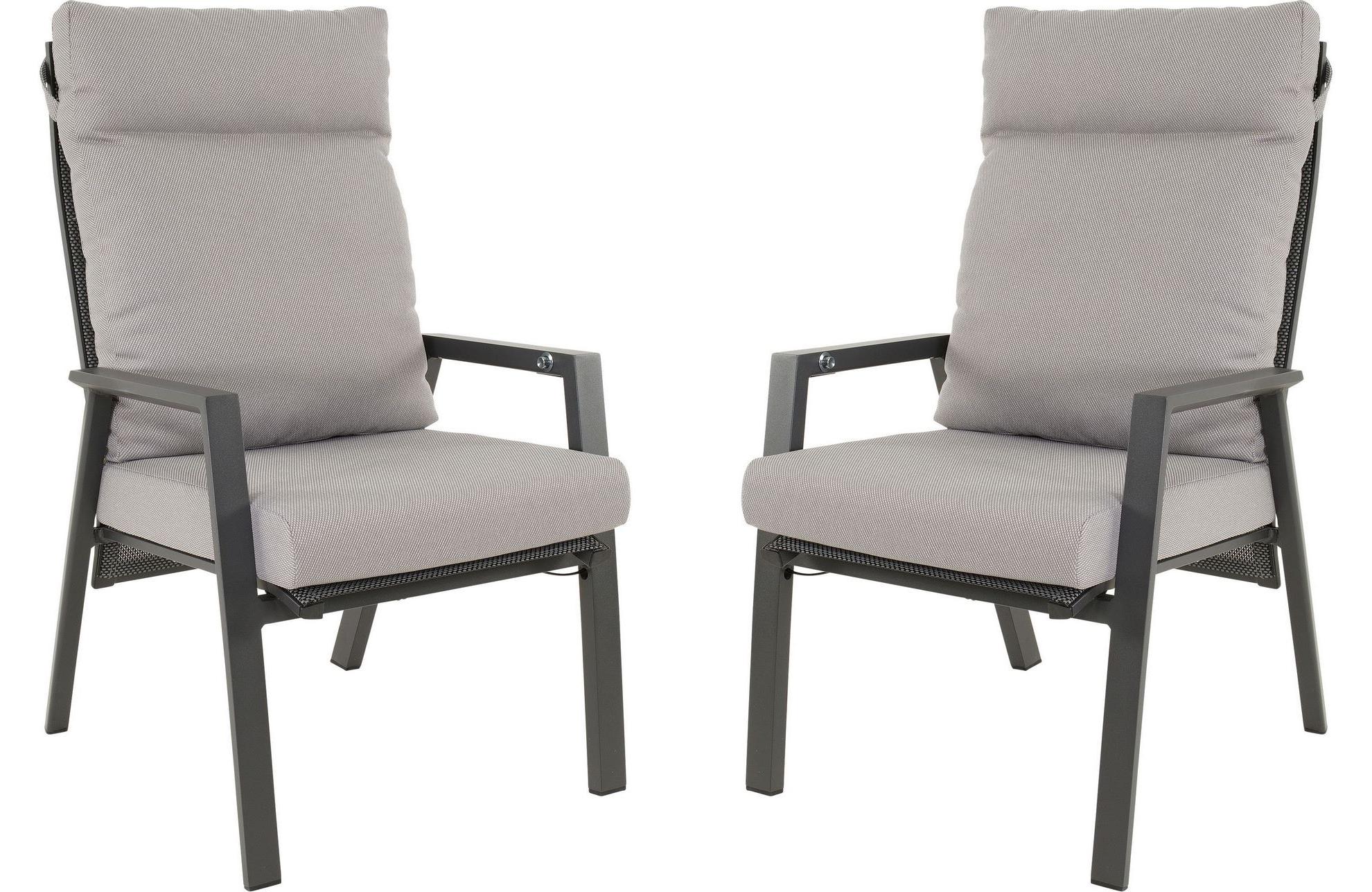 Lesli Living Comfort-Hochlehner-Stapelsessel im 2er-Set Malik