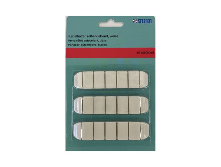 Steffen Kabelhalter selbstklebend weiss 3 Stk.