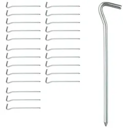 Relaxdays 48 x Zelthering rund Silber