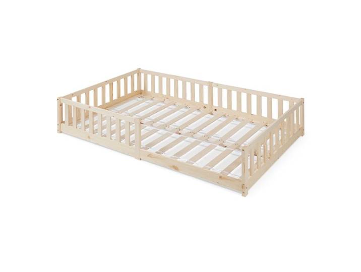 Lit enfant Tanna bois de pin 120 x 200 cm naturel