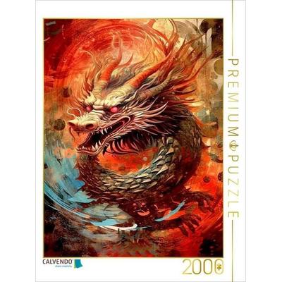 CALVENDO Puzzle Chinesischer Drache | 2000 Teile Lege-Größe 90x67cm Foto-Puzzle für glückliche Stunden, Sonstige von , Calvendo Puzzle
