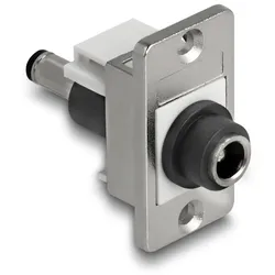 DELOCK Panel Mount DC 5,5 x 2,1 mm Bu zu DC 5,5 x 2,5 mm St