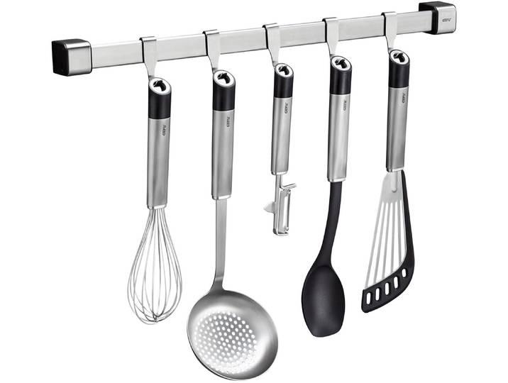 Kochbesteck-Set GEFU SMARTLINE , silber, Edelstahl, Kunststoff, Kochbesteck-Sets, Kochbesteck-Set, passend zur Gefu Serie Primeline