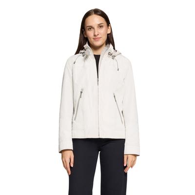 Outdoorjacke GIL BRET, Damen, Gr. 38, weiß (wind chime), Web, Obermaterial: 100% Polyester, unifarben, regular fit normal, Jacken Outdoorjacke, mit Kapuze