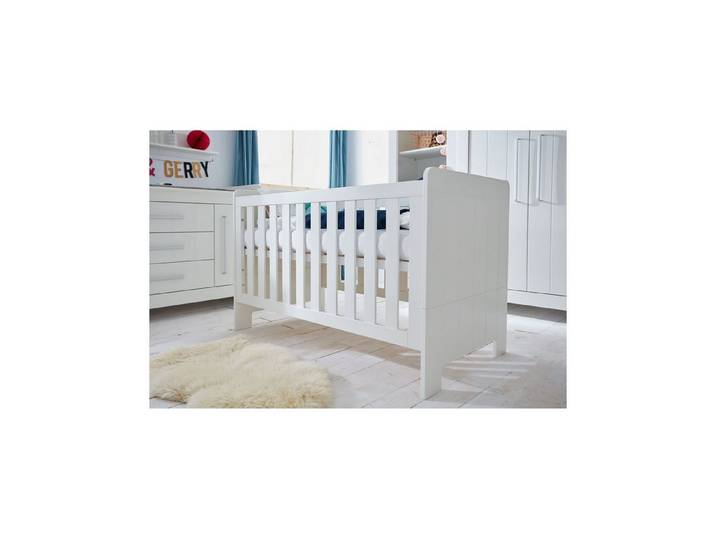 Raumhirsch Furniture Babybett Klassisches Babybett CALMO 120x60 cm mit Schlupfsprossen, Liegefläche 120 x 60 cm, Geprüfte Sicherheit, zeitloses Design