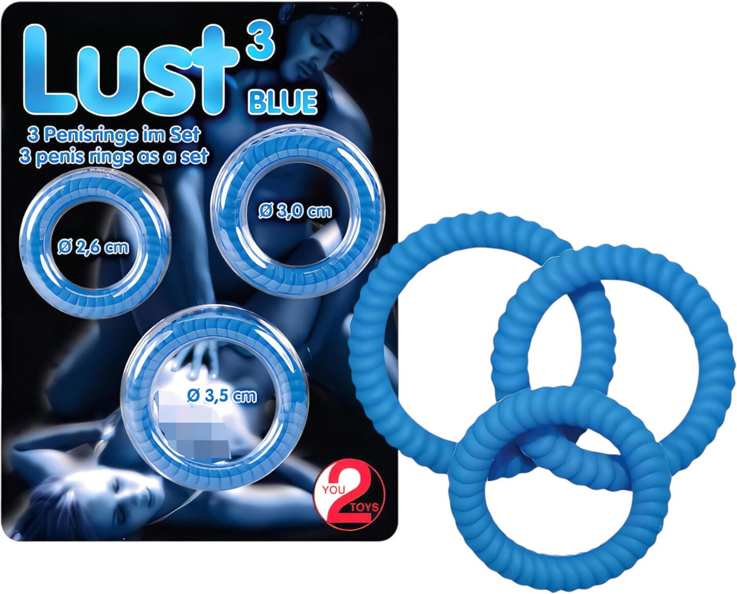 You2toys - Penisring Sæt - 3 Stk - Blå