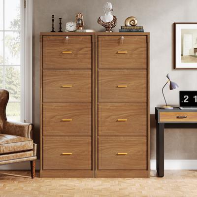 Bluebell 4-Drawer File Cabinet with Lock