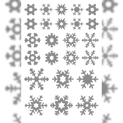 Maildor Initial, 20 Stickerbogen 10,5x16cm, Gold/Silber Weihnachten - Sortierung AE063O
