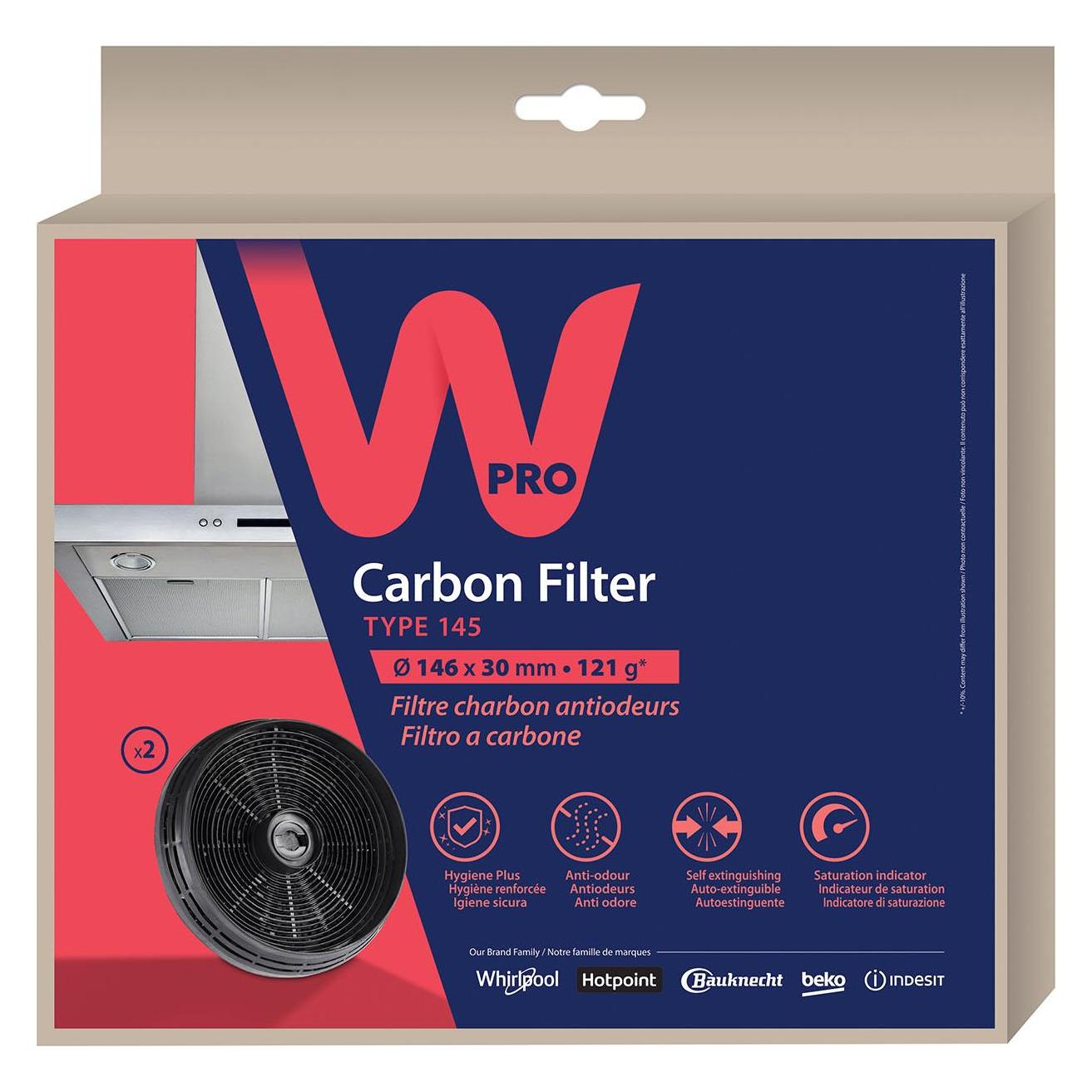 Whirlpool WPRO Kulfilter til Emhaette (484000008780)