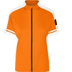 Damen Bike-Shirt Full Zip "JN453" - S - Orange