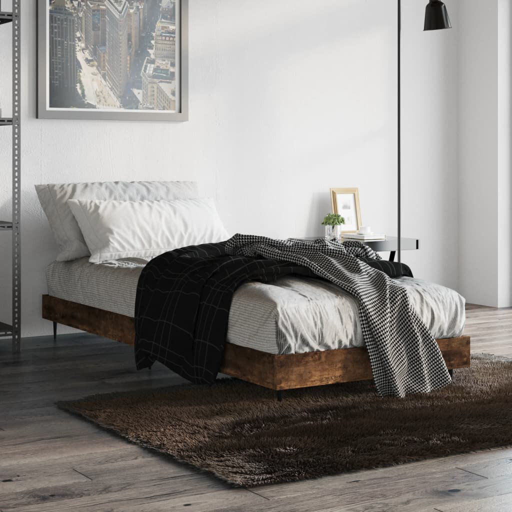 Norden Home Patrice Platform Bed Smoked Oak Small Single (2'6)
