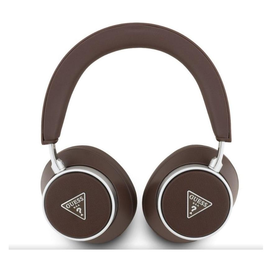 Guess PU Saffiano Triangle Logo ENC Wireless Headphone - brown (45 h, Kabellos) (GUBHC15PGMRTRW)