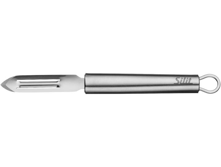Schälmesser SILIT Classic Line , silber (edelstahl), Edelstahl, Kochmesser, Schälmesser, Gemüseschäler 19 cm, Edelstahl, präzise, Kartoffelaugenentferner