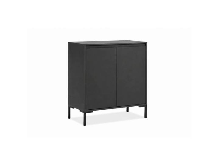 Mid.you Kommode, Schwarz, 1 Fächer, 81x87x40 cm, stehend, Wohnzimmer, Kommoden & Sideboards, Kommoden