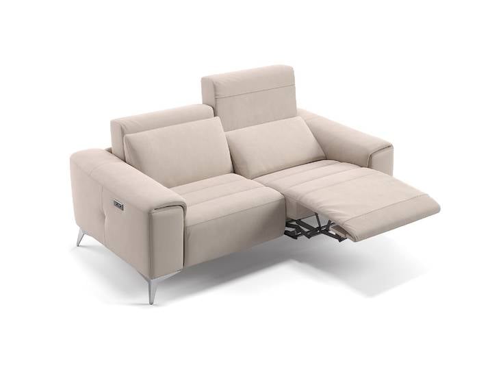 Relaxcouch BELLA mit Relaxfunktion Stoffsofa Stoffcouch