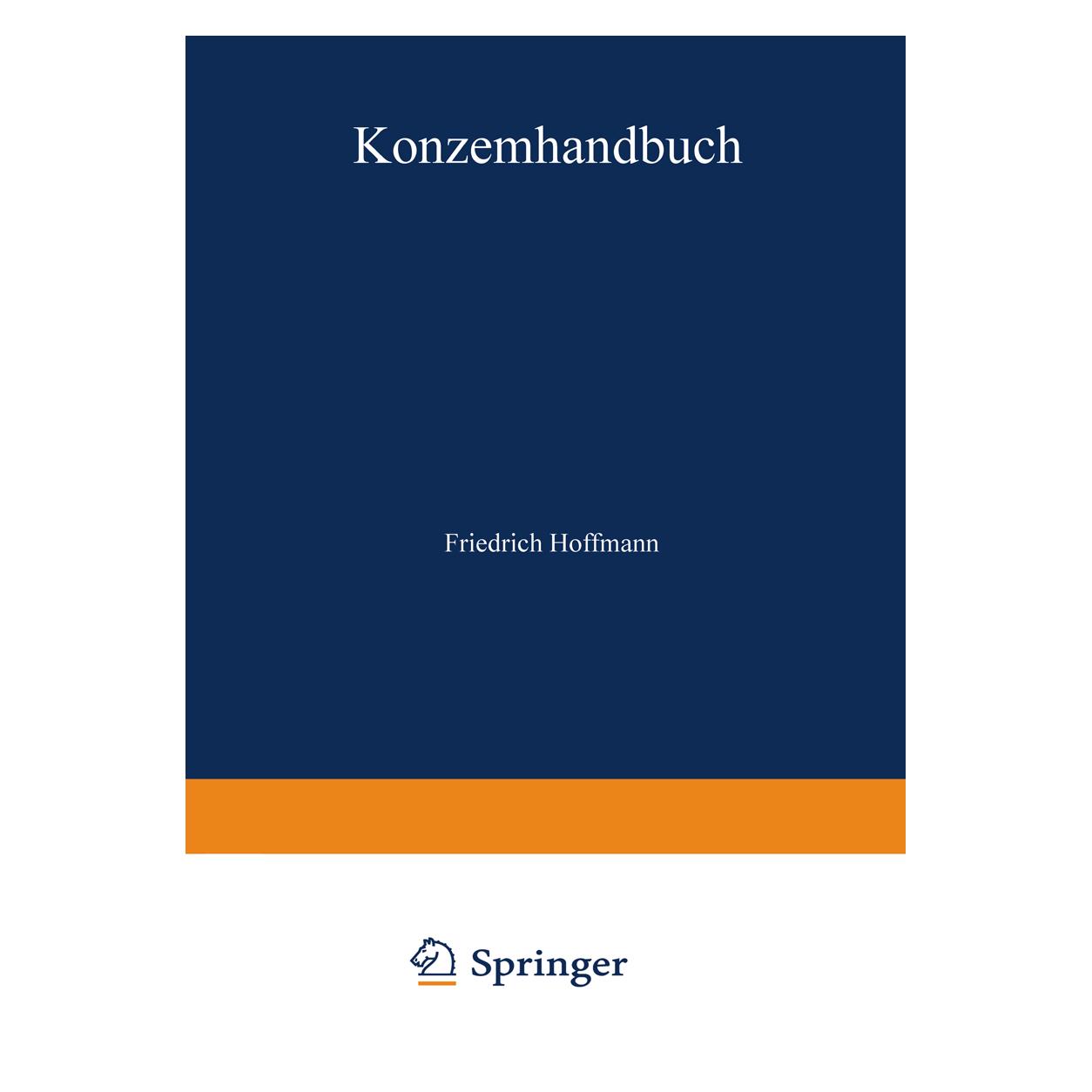 Gabler Konzernhandbuch (Deutsch, Softcover, Friedrich Hoffmann) (8953333)