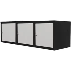 Proregal Mega Deal | 3x Schließfachwürfel Blocky mit Drehriegelschloss für Vorhängeschloss | HxBxT 40x40x40cm | Anthrazit/Lichtgrau