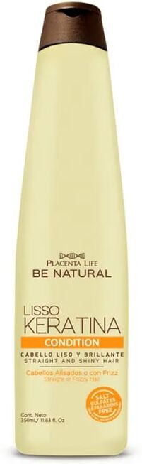 Be Natural Lisso Keratina Acondicionador Cabello Liso Y Brillante 350 ml