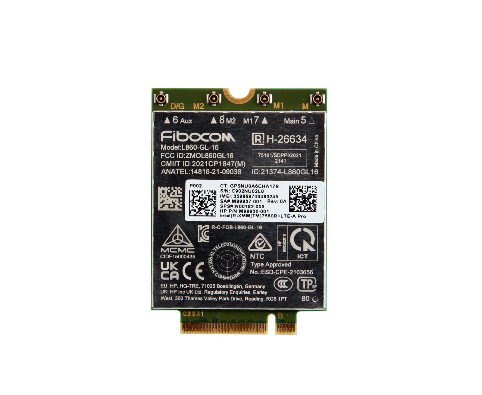 HP Inc. HP Intel® XXM™ 7560 R+ LTE-Advanced Pro WWAN 7P993AA