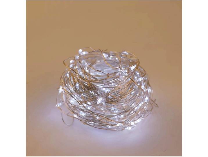 LED-Girlande CROSBY Silberfarben 2390cm