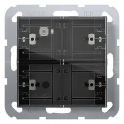 GIRA Tastsensor KNX Unterputz 2-fach 4pkt LED 504600 inklusiveAnkoppl mit Thermostat