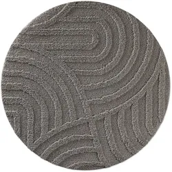 WECONhome Badteppich Fiete basalt grau 80 cm rund