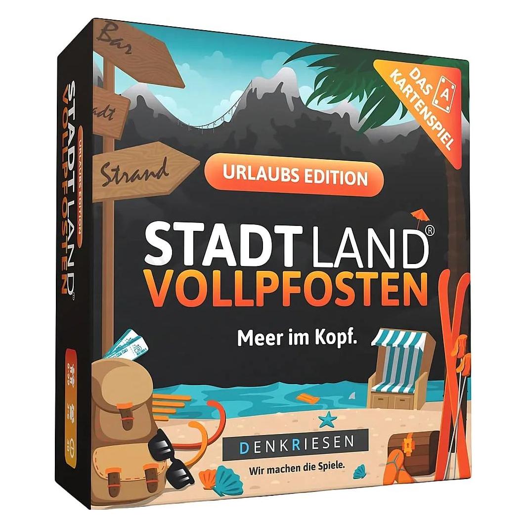 Denkriesen Stad Land Vollpfosten - Kartenspiel Urlaubs Edition (d) (Deutsch, 3 - 6 Spieler) (SL3013)