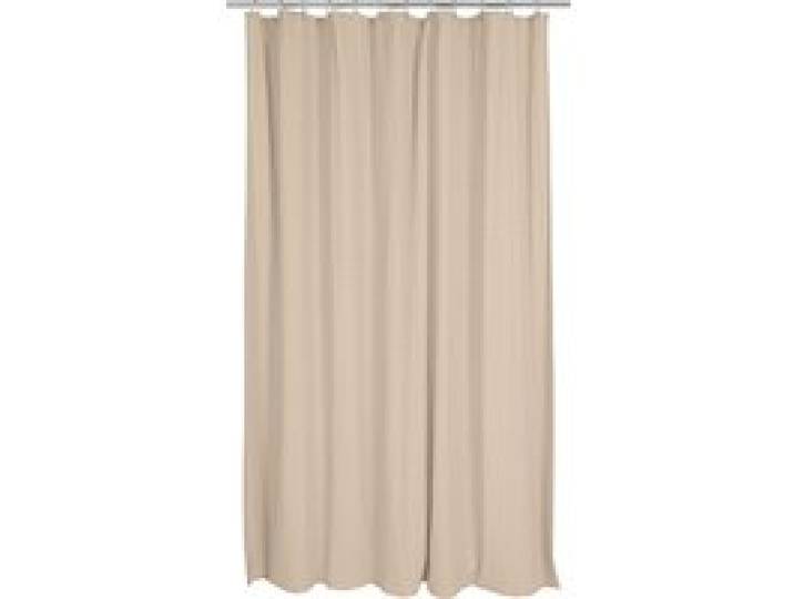 LIVARNO® Rideau de douche en seersucker Premium, 180 x 200 cm (beige)
