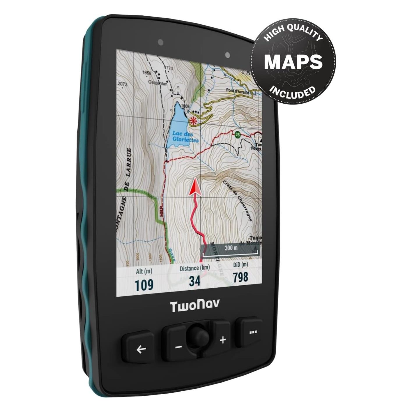 TwoNav GPS für Bergsteigen, Trekking und Wandern mit IGN Frankreich Karten (3.70") (58262121)