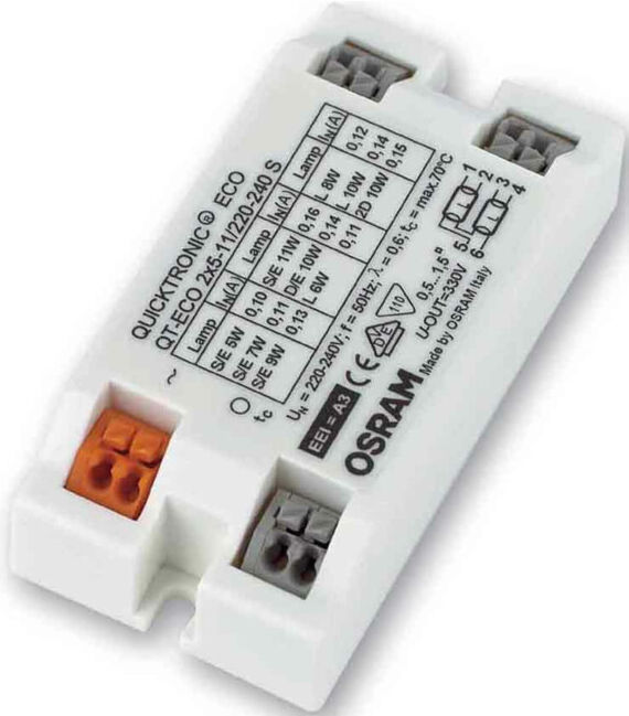 OSRAM BETRIEBSGERÄTE Transformateur électronique QT-ECO 2x5-11 S (4050300821504)