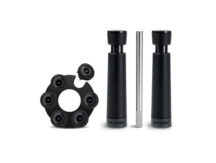 Airtender Coffret cadeau Wine Lovers, aérateur et bouchon sous vide 9 pièces