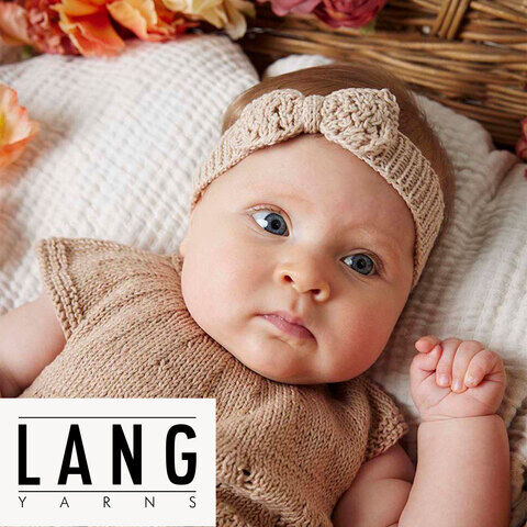 Strickanleitung – Stirnband "Syltje" aus Lang Yarns Baby Cotton Naturally Colored