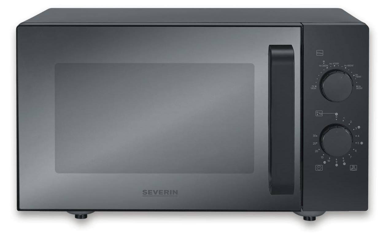 Severin MW 7782 Vrijstaande magnetron, 25 liter, 800 watt, Zwart