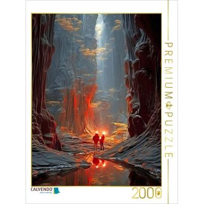 CALVENDO Puzzle Entdeckung einer tiefen Felsschlucht | 2000 Teile Lege-Größe 90x67cm Foto-Puzzle für glückliche Stunden