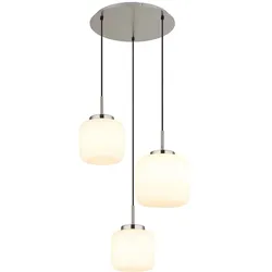 Hängelampe Deckenleuchte Pendelleuchte Esszimmerlampe Glas 3-Flammig H 130 cm
