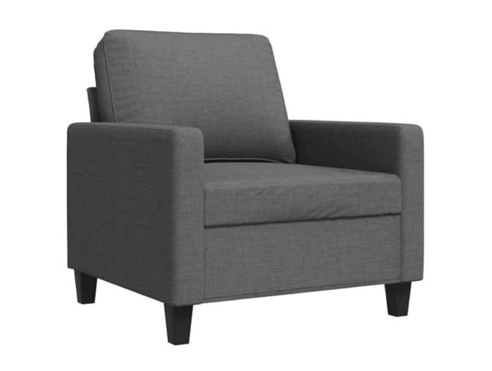 Sessel, Dunkelgrau, 60 cm, Stoff Robuster Metallrahmen, gepolsterte Sitzfläche, bequem, modernes Design, maximale Belastung 110 kg