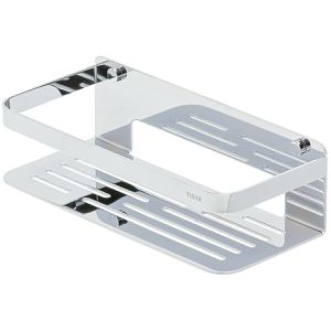 Tiger Duschablage Caddy 1400030346, verchromt, zum Bohren, Duschkorb, aus Edelstahl, 24 x 10,6 cm