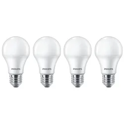 4er Pack PHILIPS E27 LED Lampen Milchglas 10W wie 75W warmweißes Licht