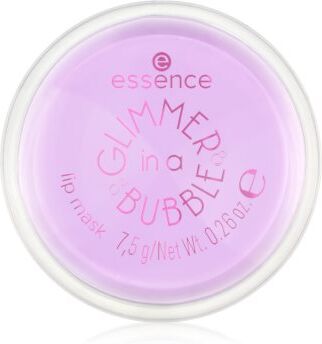 Essence GLIMMER IN A BUBBLE Máscara hidratante para os lábios com glitter tom 01 Kiss In A Bubble 7.5 g. GLIMMER IN A BUBBLE