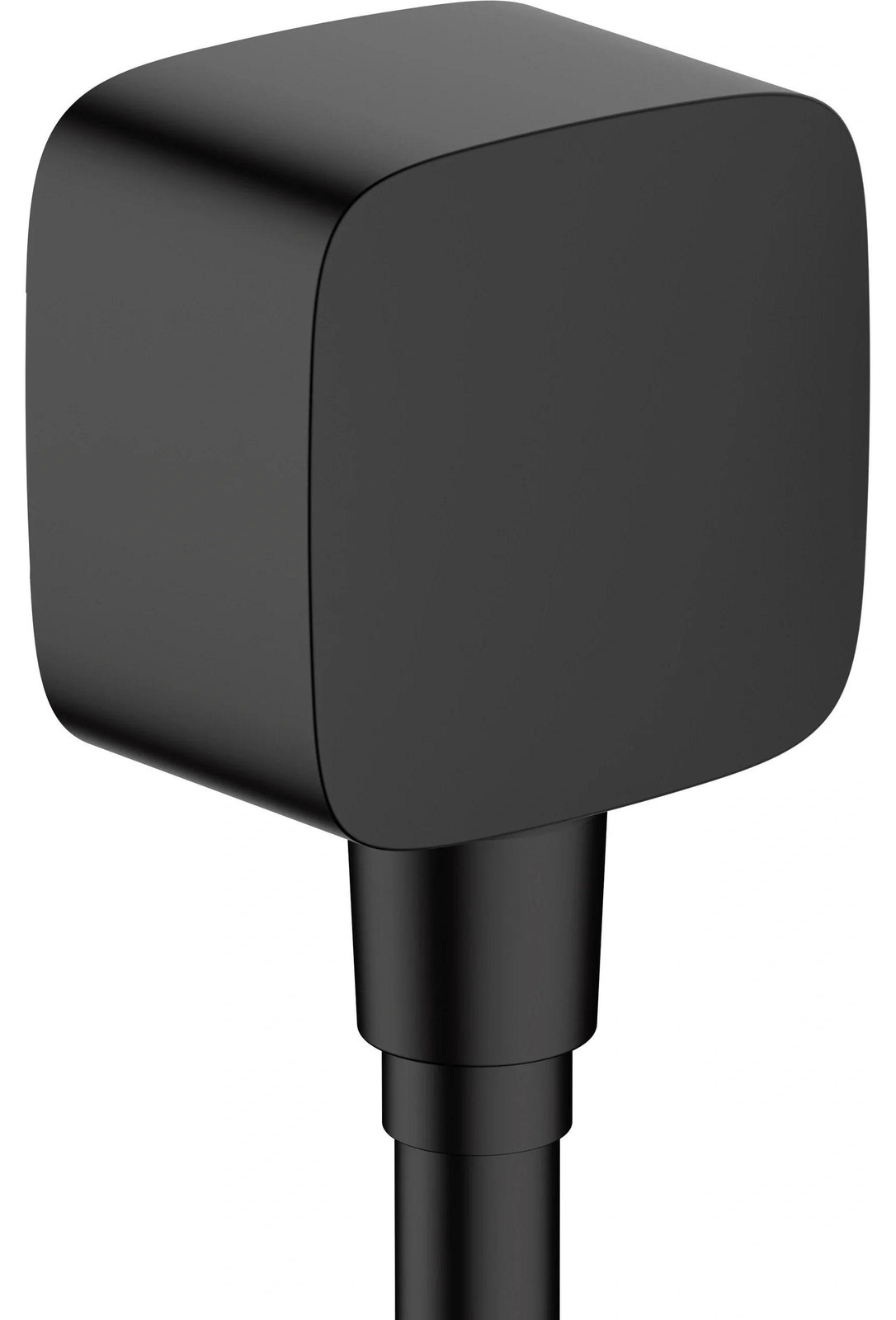 Hansgrohe FixFit wandfitting met terugstroombeveiliging, matzwart