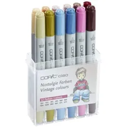 Copic Marker Ciao Set Nostalgie Farben, 12 Stifte