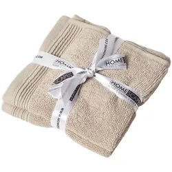 SEIFTUCH Excellence 2er-Set beige 30/30 cm