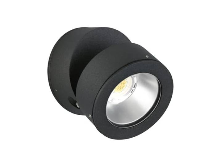 LED wand- en plafondlamp voor buiten, aluminium, zwart