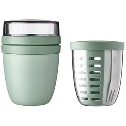 Mepal Ellipse Lunchpot mit Fruitpot, Lunchbox, Grün