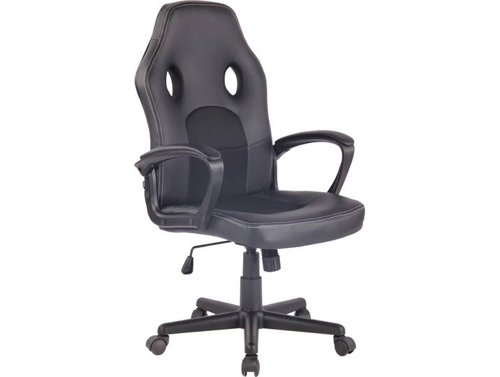 CLP Gaming Bürostuhl Elbing höhenverstellbar und drehbar Farbe schwarz/schwarz